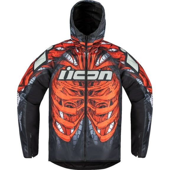 Icon Airform Manik'RR Mens Textile Motorcycle Jacket Red 3XL