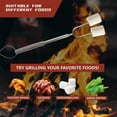 thumbnail image 3 of Marshmallow Roasting Sticks for Fire Pit with Wooden Handle, 41 Inches Long, Telescoping SUS304 Stainless Steel Skewers, Extendable Hog Dog Campfire Sticks, Camping Accessories, 3 of 4