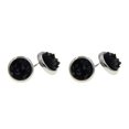 thumbnail image 2 of Jumpingount Pendientes elegantes de moda, accesorios de decoración, pendientes de tuerca brillantes para mujer, adorno de vestir para mujer, regalo de tipo 17 2piezas Jumpingount CBP392257, 2 of 5