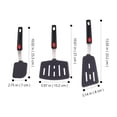 thumbnail image 4 of 3 Pcs Silicone Spatula Set Kitchen Appliances Nonstick Spatulas Work Wok Utensils Silica Gel, 4 of 6
