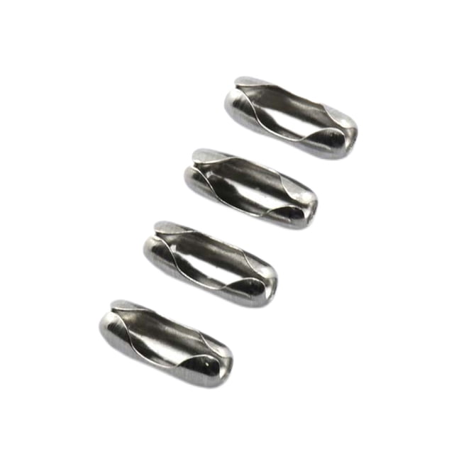 Conector de cadena de bolas Injueey 50 piezas Cierre de eslabón artesanal Color Plata