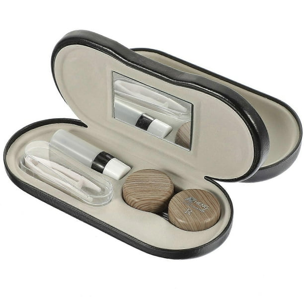 Travel Glasses Case Portable Storage Box Multipurpose Eyewear Organizer Dual Purpose Design Microfiber Lining 1Set
