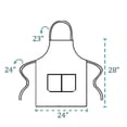 thumbnail image 5 of Paquete de 10 delantales con peto - Delantal unisex a granel con 2 bolsillos Roo lavables para kit Craft, 5 of 5
