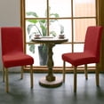 thumbnail image 5 of Chair Covers for Dining Room Set of 6,Red Watercolor Stretch Seat Protector Removable Washable Chairs Slipcovers for Kitchen Banquet Wedding Hotel,Modern Minimalist Style, 5 of 6
