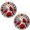 Red-2pcs, variant on 2D Acrylic Cardinal and Rose Round Hanging Ornament with Hanging Rope, 7.87'' Winter Snow Scene Decorative Painting , Light Luxury Home Wall Hanging , Tabletop Ornament (Red-1pcs)