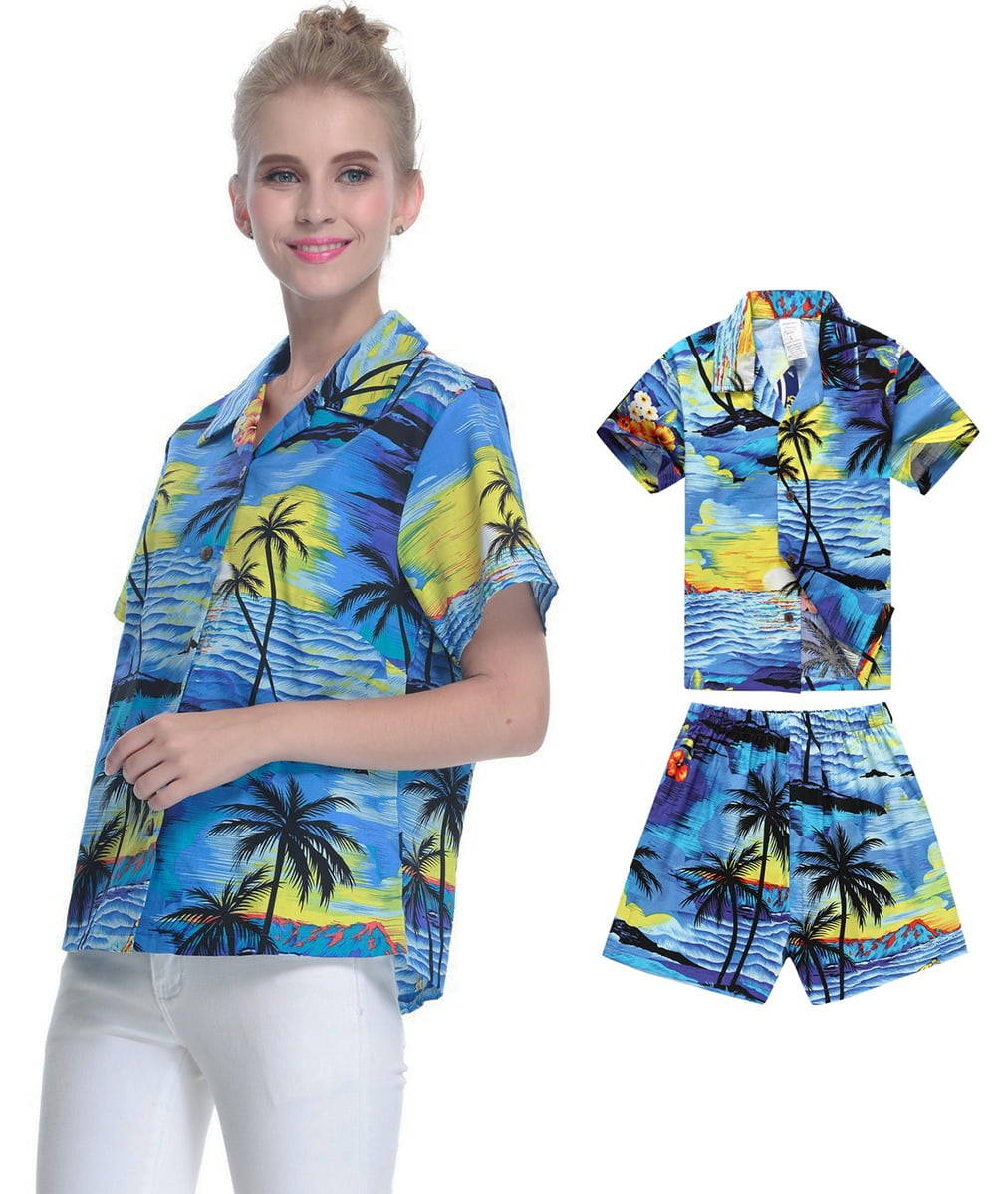 shorts and hawaiian shirt