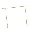 thumbnail image 3 of Soporte de varilla sobre la mesa con abrazaderas Arco de mesa colgante Fácil de instalar Resistente Longitud 180 cm, 3 of 9