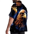 thumbnail image 3 of Starry bird Men's Short Sleeve Printed Button Down Hawaiian Beach Shirts, 3 of 6