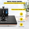 thumbnail image 5 of VEVOR 16x24 Heat Press Machine 1700W Power, Industrial Sublimation Printer for TShirt and Heat Transfer Vinyl, Easy to Use Digital Heat Press Black, 5 of 12