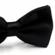 thumbnail image 1 of men bow ties pre tied bow tie men bowties formal tuxedo bow tie Men Bow Ties Classic Pre Tied Formal Banded Satin Adjustable Ties for Business Weddings Prom Hotel Waiter Black, 1 of 5