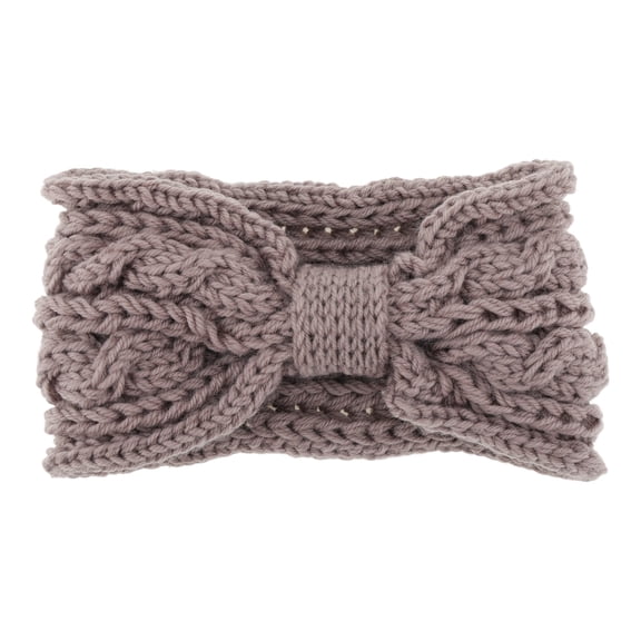 Unique Bargains 1 Pc Fashion Headband Wide-Edged Bow Pattern Cameo