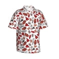 thumbnail image 2 of Fotbe Red Food Hawaiian Shirt for Men Unisex Summer Beach Casual Short Sleeve Cotton Linen Button Down Shirts-XX-Large, 2 of 9