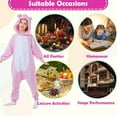 thumbnail image 5 of CANASOUR Pig Onesie Polyester Funny Pajamas Animal Onsie Christmas Cosplay Pjs for Kids 5T, 5 of 6