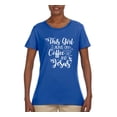 thumbnail image 2 of Wild Bobby This Girl Runs On Coffee And Jesus Inspirational/Christian Women Graphic Tee, Royal, Small, 2 of 5