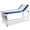 Blue, variant on VivaComfort Patient Exam Table with Shelf, Adjustable Back, and Foldable Legs, Medical Exam Table Black