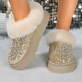 thumbnail image 2 of Women's Glitter Snow Boots - Fuzzy Lined Winter Slipper Boots for Indoor & Outdoor Use., 2 of 14