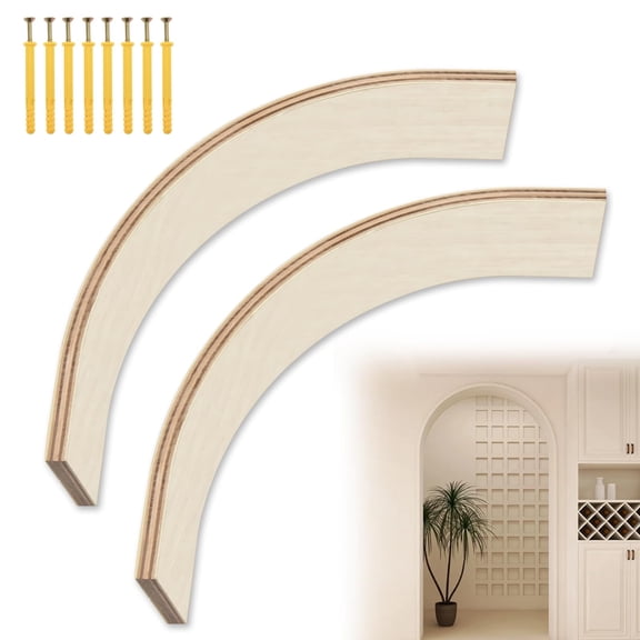 2 Pcs Doorway Arch Kit for Drywall, DIY Rounded & Half Circle Door Frame Kit