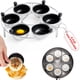 thumbnail image 1 of Inserto para escalfar huevos Eggssentials de acero inoxidable, 6 tazas, 1 of 7