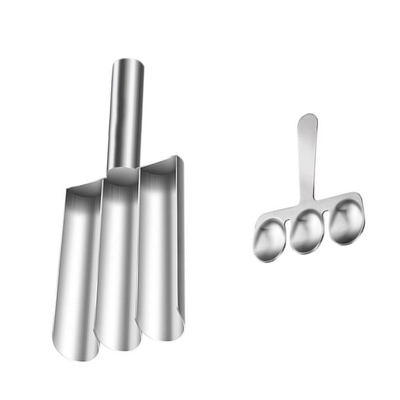 1 Set Meatballs Maker Baller Spoon with Cutting Spade Fish Beef Rice-meat Dumplings Mold Tools