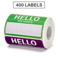 thumbnail image 4 of JUMRHFAN 400 Pcs Name Tag Labels Stickers "Hello My Name is" Colorful Name Badge for School, Office, Themed Party, Family, Competition (1.6 x 1 in), 4 of 4