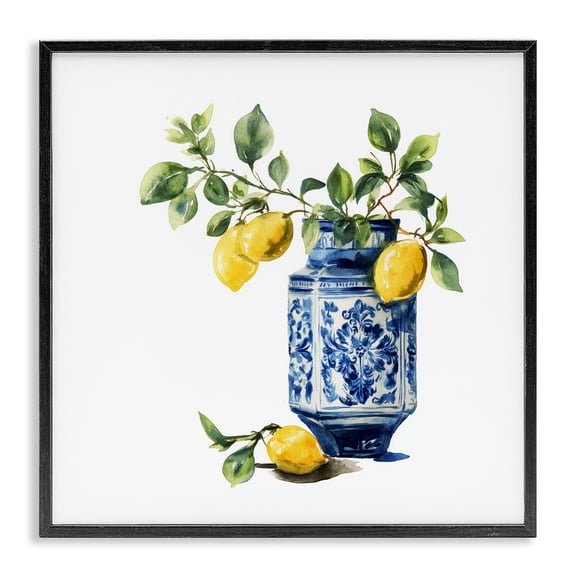 Stupell Industries Ornate Lemon Treasures Black Framed Giclee Art, design by Svetlana Aleynikova