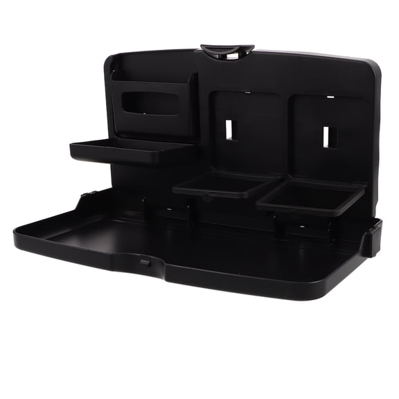 SOPOTUTU Black Foldable Car Back Seat Organizer Tray for Dining Working and Writing
