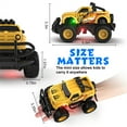 thumbnail image 6 of Growsly Remote Control Car for Boys 4-7, 1:43 Scale Mini RC Car for Kids 3-5, Car Toys Truck Xmas Birthday Gifts for Toddlers 3 4 5 6 7 Year Old Boys, Yellow, 6 of 7
