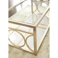 thumbnail image 2 of Steve Silver Olympia Tempered Glass Top Coffee Table in Gold Chrome Frame, 2 of 4