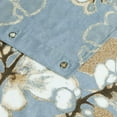 thumbnail image 3 of Fabric Floral Shower Curtain, Blue Brown Plant Flower Shower Curtains for Bathroom, Decorative Waterproof Bathroom Curtains, 62" W x 72" H, 3 of 6