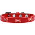 thumbnail image 3 of Dog, Puppy  Pet Widget Fashion Collar, "Red Glitter Bow", 3 of 9