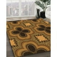thumbnail image 2 of Ahgly Company Indoor Round Patterned Blood Night Red Area Rugs, 4' Round, 2 of 6