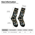 thumbnail image 2 of Fotbe Dogs Calcetas Largas con Estampado para Hombre y Mujer – Calcetas de Compresión Transpirables y Elásticas, Viajar y Uso Diario Talla 5-11, 2 of 6