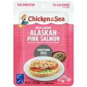 Chicken of the Sea Wild Caught Alaskan Pink Salmon with Everything Bagel Seasoning, 2.5 oz Pouch