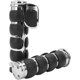thumbnail image 5 of 2.5cm Motorcycle Handlebar Hand Grips w/Throttle Compatible Street Bike Dirt Bike Cruiser and Chopper (Sliver Flat Angle), 5 of 5