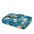 thumbnail image 6 of Mainstays Cozy Fleece Throw Blanket Delightful Floral 50" x 60", All Ages, 6 of 7