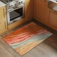 thumbnail image 3 of Burnt Orange Ombre Coastal Bathroom Mat 2x3 FT, Non Slip Small Kitchen Mat, Summer Nautical Beach Ocean Seaside Washable Soft Backed Front Door Throw Rug Indoor Outdoor Doormat for Entryway Sink, 3 of 9