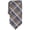 Gray, variant on Men's Sadies Plaid Tie Orange Blue  Necktie