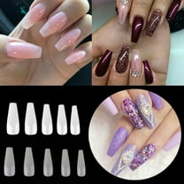 Soimiss 500 Pcs Long Coffin Acrylic Nails for Women at  and Prom