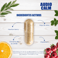 thumbnail image 4 of Suplemento Alimenticio Audio Calm Vitaminas B3, B6, B9, B12 + Vitamina C  60 Cápsulas  43.5 Gr., 4 of 7