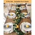 thumbnail image 4 of 15 Inch Round Placemats Set of 6, Spring Dog Non Slip Heat Insulation PP Table Mats, Rustic Watercolor Botanical Floral Sunflower Washable Place Mats for Kitchen Dining Party Table Decor, 4 of 7
