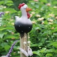 thumbnail image 4 of Pollo colgante con ojos grandes, decoraciones tontas de pollo., 4 of 6
