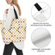 thumbnail image 3 of Disketp Colorful Checkered 1 Bolsa Tote Estampada para Mujer, Bolso de Hombro y de Mano para Compras y Viajes, 3 of 7