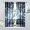 thumbnail image 4 of Fantasy Nature Curtains for Windows, Gothic Gate Fantasy Forest Theme Curtains for Living Room, Magic Dreamland Fairy Landscape Pattern Blackout Drapes 2 Panel Sets, 52x84 Inch, 4 of 6