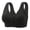 Black, variant on Women's Push Up Full Coverage Underwire Support Everyday T-Shirt Bra Hide Back Fat (Black, XXL)