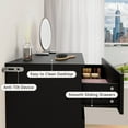 thumbnail image 5 of Hommpa Black Dresser for Bedroom, 4 Drawers Dresser for Closet, Chests of Drawers for Women, Wooden Modern Storage Cabinet for Living Room, Hallway Entryway, Home, Office 27.5"L X 15.7"W X 39"H, 5 of 13