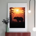 thumbnail image 2 of Diamond Art Kits for Adults - 5d Bear Silhouette Mountain Sunset Scene Diamond Painting for Adults, Diamond Art for Adults Beginners, Diamond Painting Kits for Adults for Home Wall Decor, 2 of 7