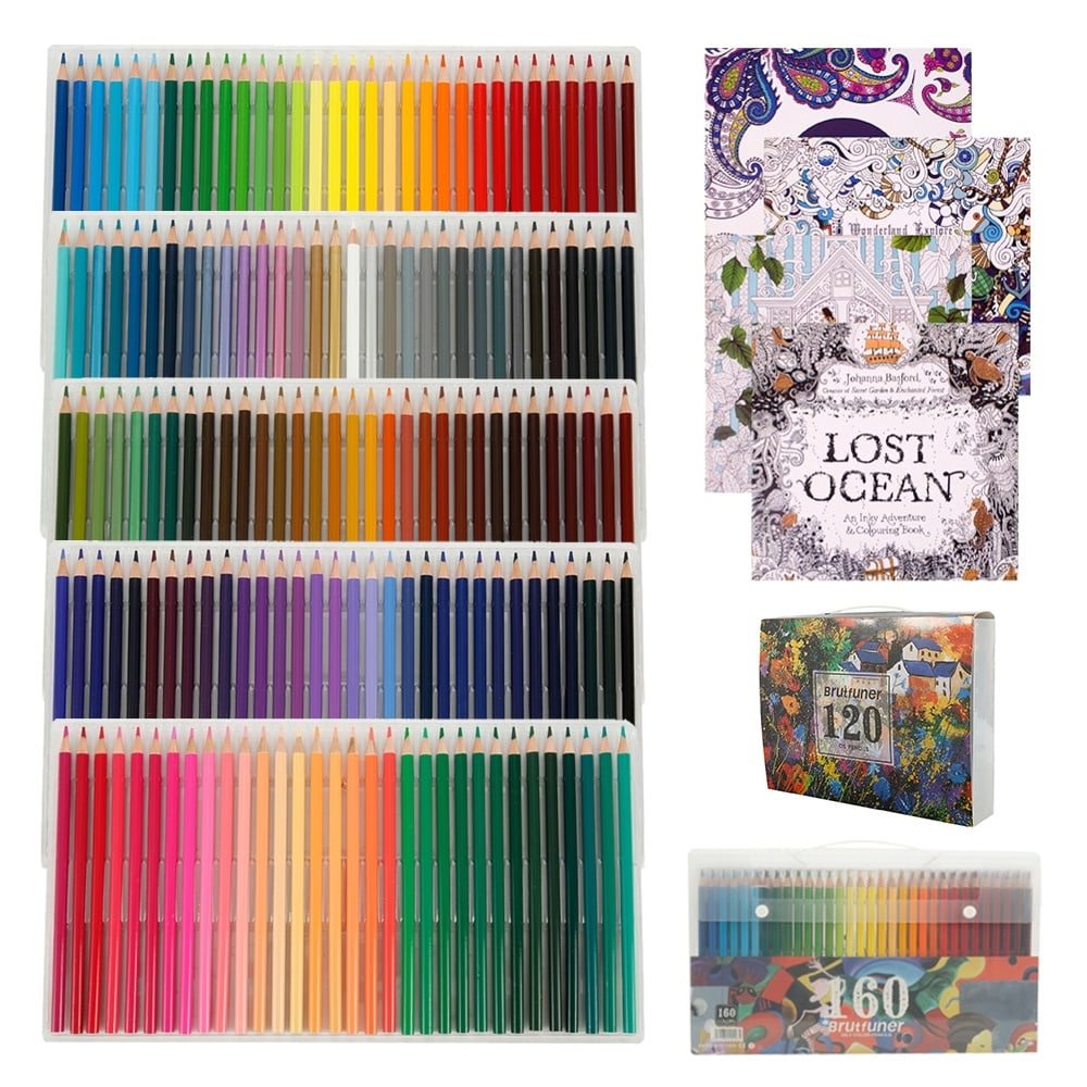 120/160 Colors Watercolor Pencils Water Soluble Colored Pencils for Art