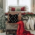 thumbnail image 3 of Christmas Pillow Covers 16x16 inch Set of 2 Christmas Tree Decorative Black Throw Pillow Covers Winter Famliy Decoration for Home Couch TH-30H16, 3 of 6