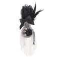 thumbnail image 1 of Insignias de broche retro perfecl Borla de plumas negras, 1 of 8
