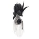 thumbnail image 1 of Insignias de broche retro, insignias de bisutería, pinzas para ropa de disfraces, bricolaje de moda Borla de plumas negras, 1 of 9